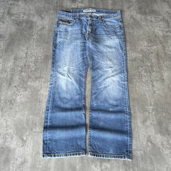 Express Other - Vintage Y2K Express Jeans Embroidered Graphic Grunge Opium Denim Jeans